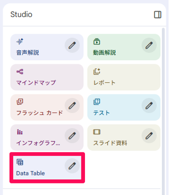 what-is-the-data-table-function-of-notebooklm-9