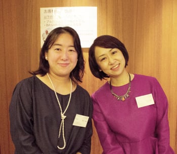 総務部 橋本美範 氏 (左)　常務取締役 羽鳥理香氏 (右)