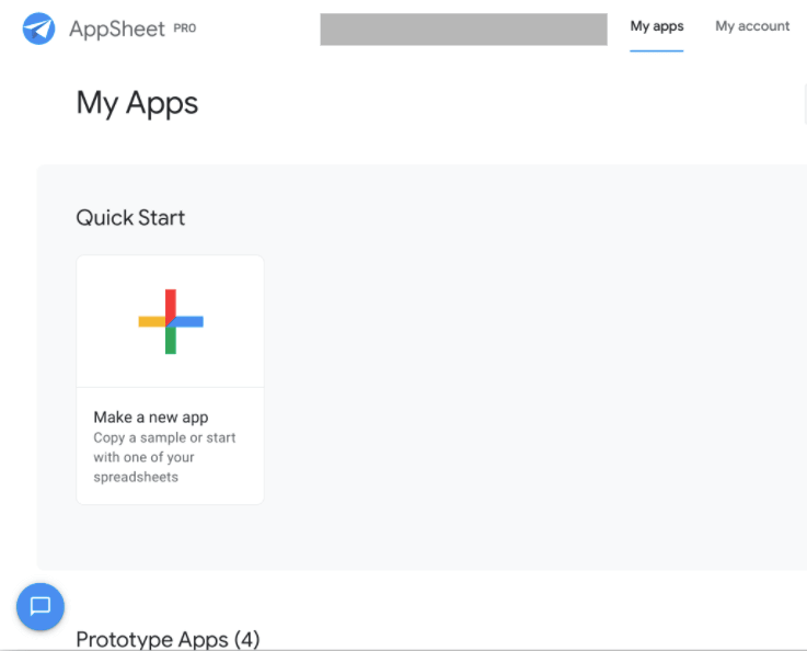 AppSheet でアプリを作る